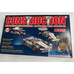 Eitech C85 Metal Construction Race Car GERMANY Building Learning Mechanic Toy